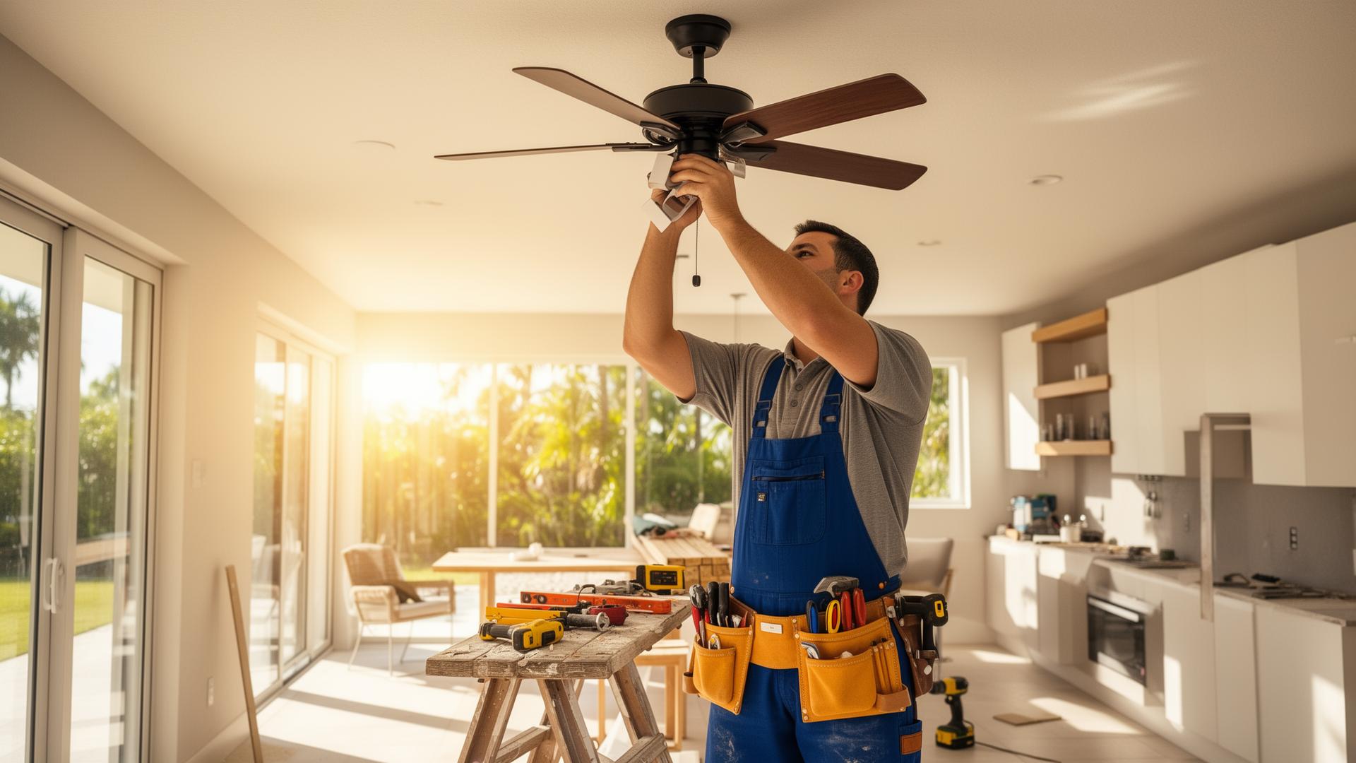 Luiz working on a property in South Florida